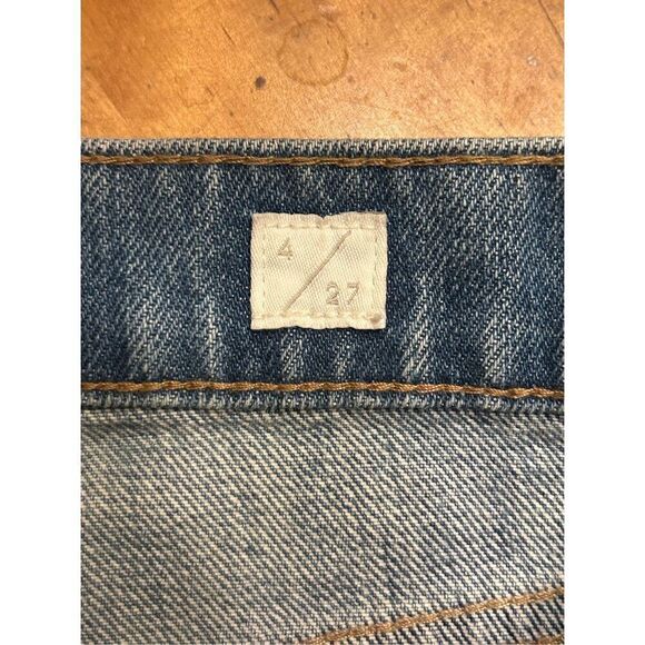 Lucky brand relaxed taper jeans Size 4/27 raw hem side design (4668) - Picture 8 of 10